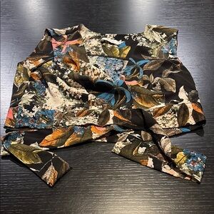 Floral Patterned Crop Top set